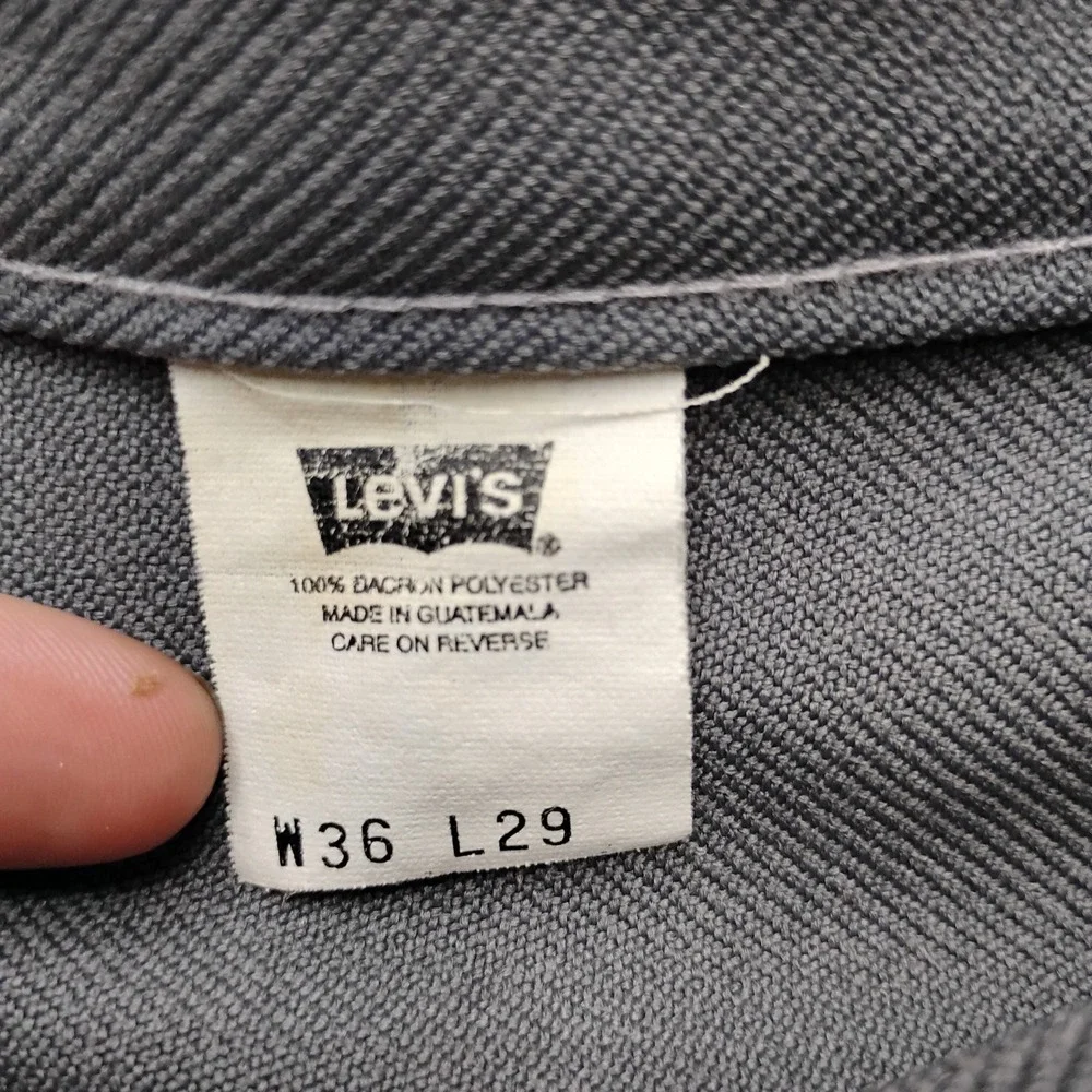 Vintage Levis 517 Sta-Prest Action Slacks Gray Mens 36x29